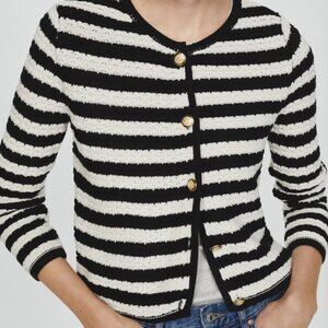 Mango Striped Cardigan